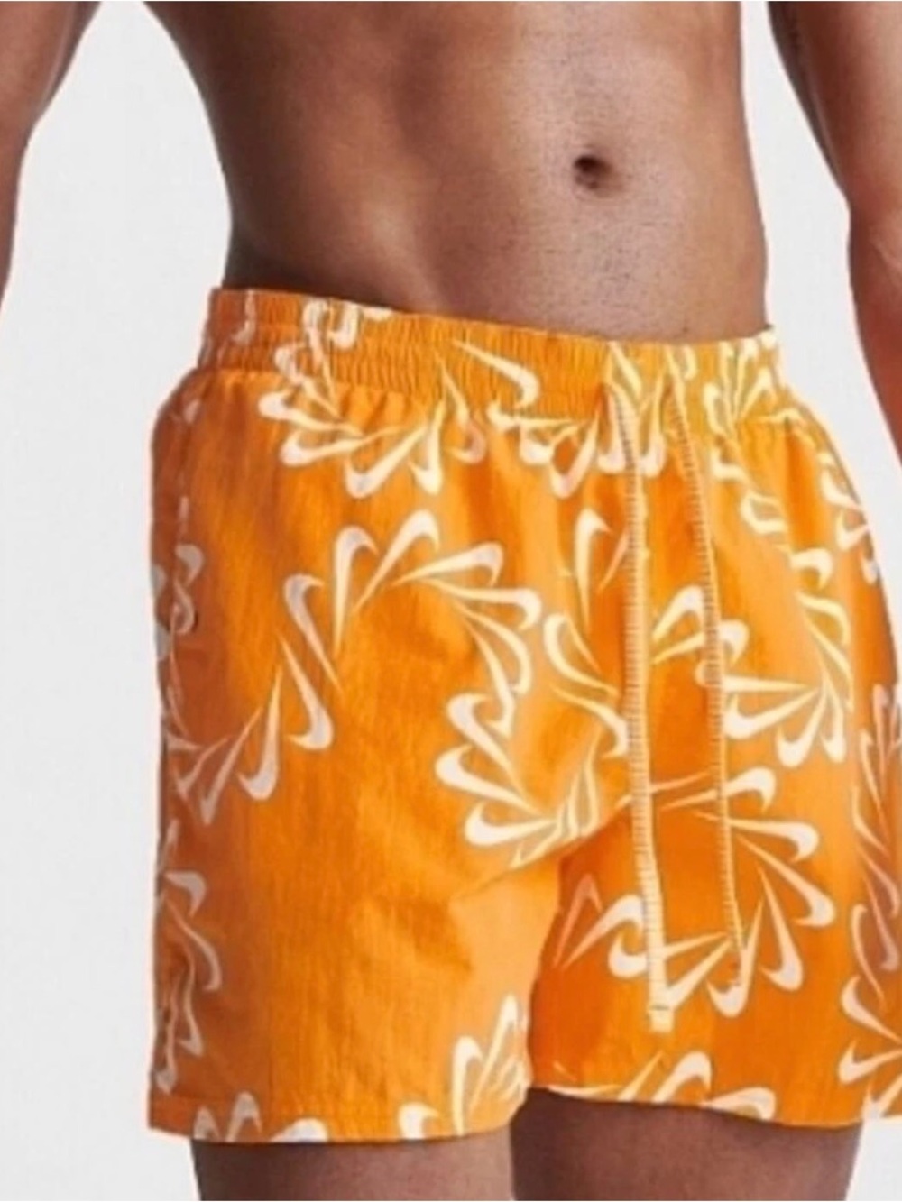 Nike Mens Swoosh All Over Swim Trunks (NESS0509-724) Orange XXL